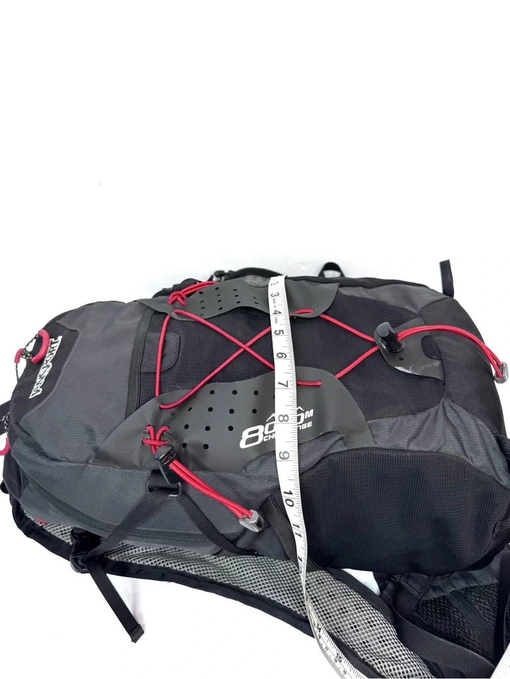 JanSport 8000M Challenge Technical Hiking Backpack Black Red Daypack